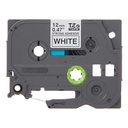 CINTA BROTHER TZ-S231 EXTRA FUERTE 12mm NEGRO/BLANCO