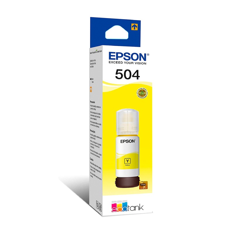 TINTA EPSON 504 AMARILLO PARA SISTEMA CONTINUO ECOTANK