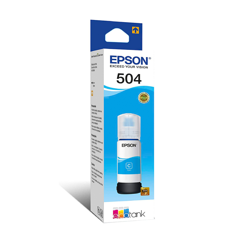 TINTA EPSON 504 CYAN PARA SISTEMA CONTINUO ECOTANK