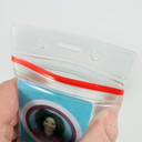 FUNDA VERTICAL DE VINILO CON CIERRE ZIP