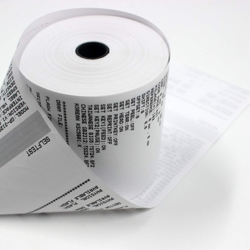 ROLLO PAPEL TERMICO 79mm x80m IMPRESORA DE TICKETS