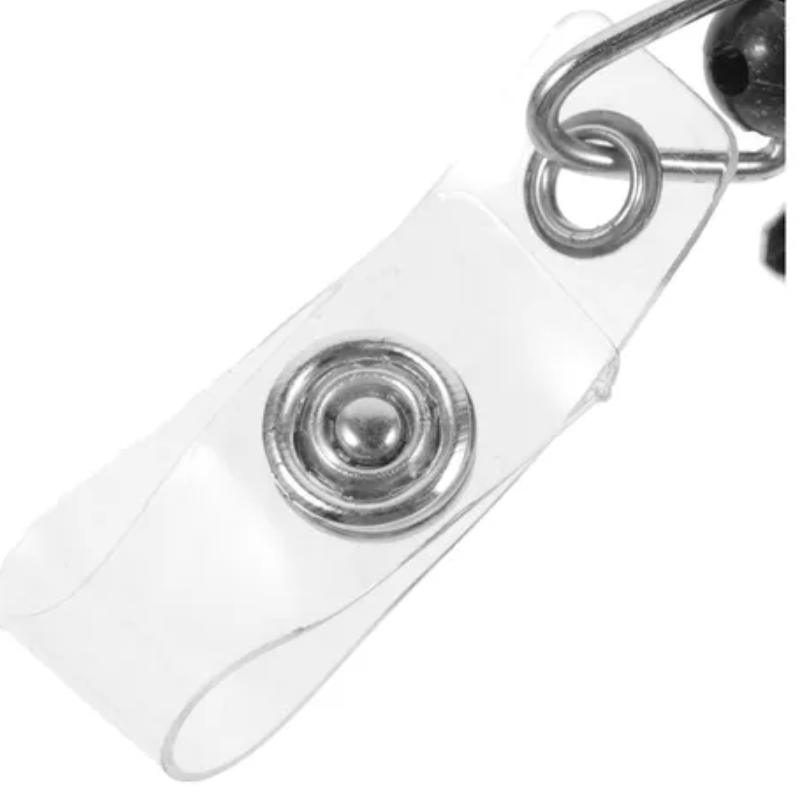 CORDÓN PLANO PARA COLGAR ID / BROCHE METÁLICO
