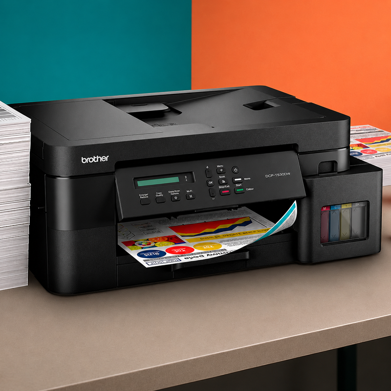 IMPRESORA MULTIFUNCIÓN BROTHER WIFI / RED COLOR DCP T830W