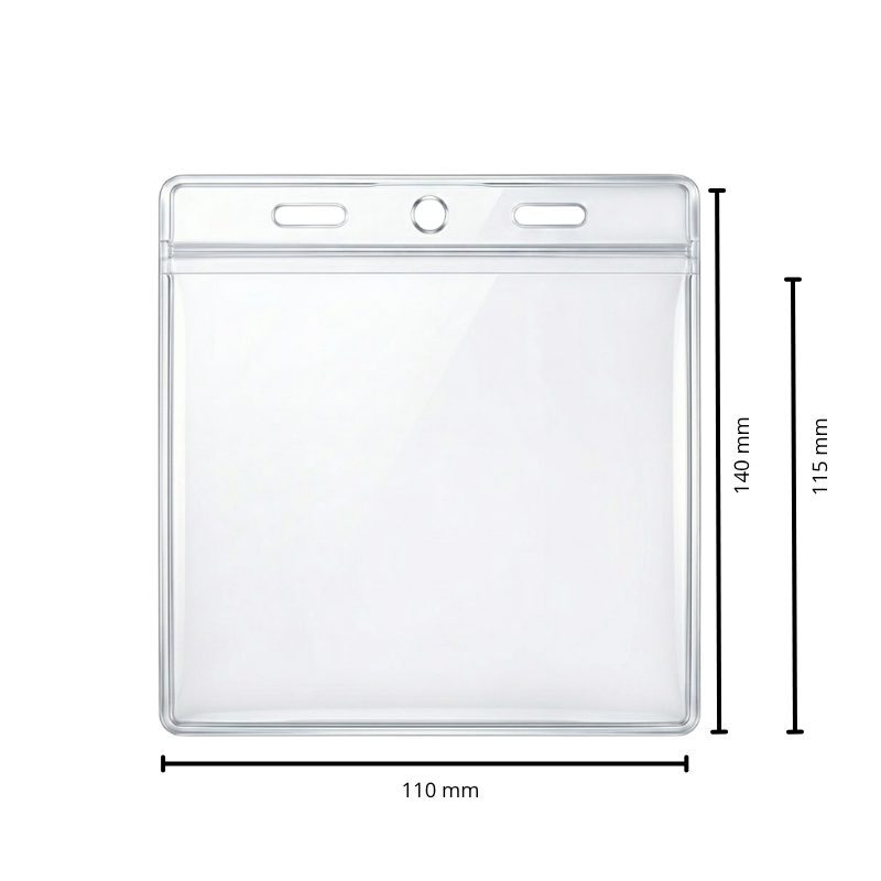 FUNDA 3 PERFORACIONES PVC 115 x 143mm VERTICAL