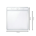 FUNDA 3 PERFORACIONES PVC 115 x 143mm VERTICAL