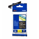 CINTA BROTHER TZe-335 12mm x 8mts BLANCO/NEGRO