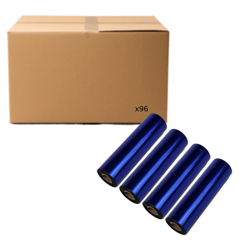 RIBBON RESINA 110mm x 74m Z400 PREMIUM OUT - 1/2" (con muesca) x96 unidades