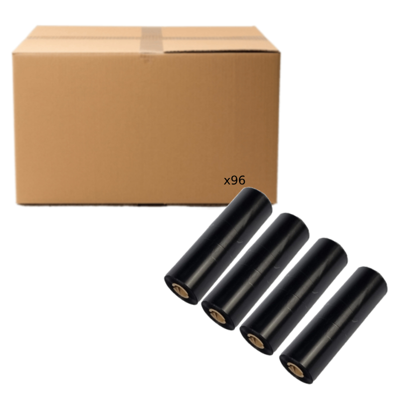 RIBBON CERA 110mm x 74m G42 OUT - 1/2" (con muesca) x96 unidades