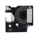 CINTA COMPATIBLE DM1 53711 24mm x 7m AZUL/TRANSPARENTE