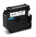 CINTA COMPATIBLE CMK-231 12mm x 8mts NEGRO / BLANCO