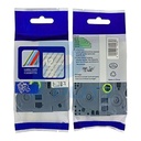CINTA COMPATIBLE CTZ2-135 12mm x 8mts BLANCO / TRANSPARENTE