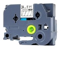 CINTA COMPATIBLE CTZ2-155 24mm x 8mts BLANCO / TRANSPARENTE