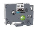 CINTA COMPATIBLE CTZ2-335 12mm x 8mts BLANCO / NEGRO