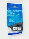 CINTA TEXTIL COMPATIBLE DM1 16962 12mm x 2m NEGRO/BLANCO