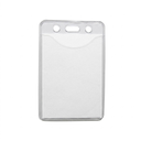 FUNDA VERTICAL TRANSPARENTE PARA TARJETAS CR-80