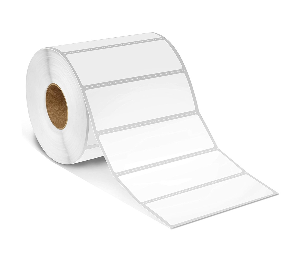 ROLLO DE ETIQUETAS AUTOADHESIVAS DE 76,2mm x 25,4mm - 2000pc