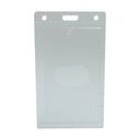 SOPORTE RIGIDO VERTICAL PARA TARJETAS TRANSPARENTE