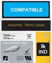 TERMOCONTRAIBLE COMPATIBLE RHINO 18055 12mmX1,5m N/B