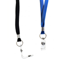 CORDÓN PLANO PARA COLGAR ID / BROCHE METÁLICO