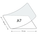 POUCH A7 80x111mm x100 unidades