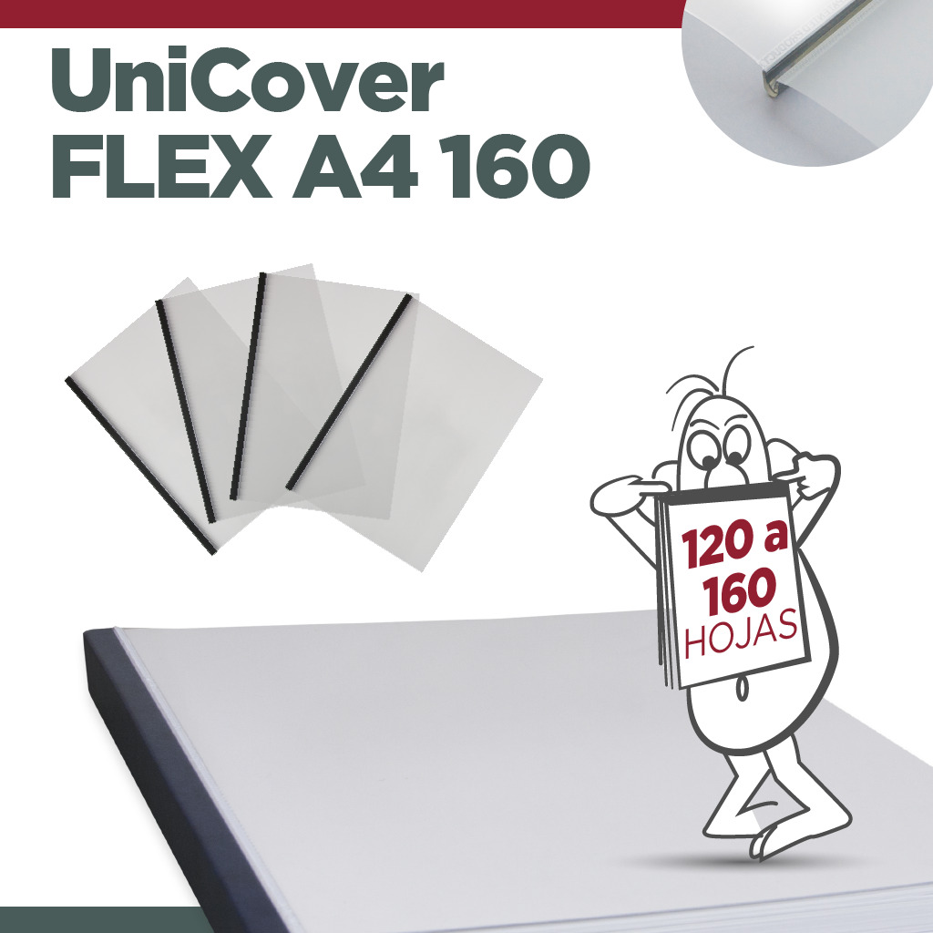 UNICOVER FLEX/PLUS A4 160 (Entre 120 y 160 hojas)