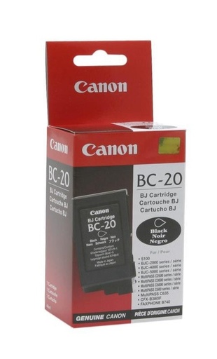 [BC-20BK] CARTUCHO DE TINTA BC-20 NEGRO PARA CANON BJC 2000/4000