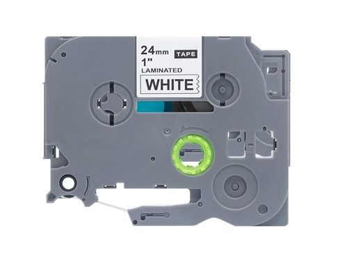 [70014TZ2251] CINTA COMPATIBLE CTZ2-251 24mm x 8mts NEGRO / BLANCO