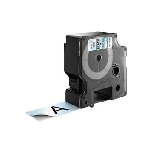 [70014DM153710] CINTA COMPATIBLE DM1 53710 24mm x 7m Negro/Transparente