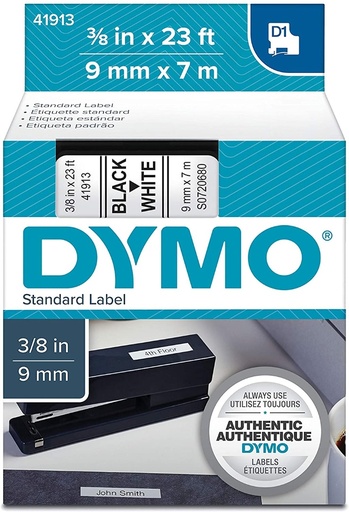 [70012D141913] CINTA DYMO D1 41913 9mm x 7m NEGRO/BLANCO