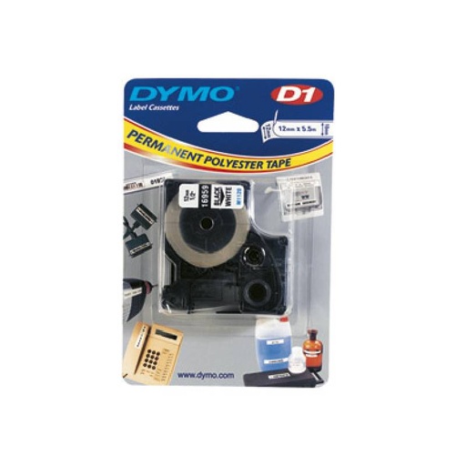 [70012D116956] CINTA DYMO PERMANENTE D1 16956 19mm x 5,5m NEGRO/BLANCO
