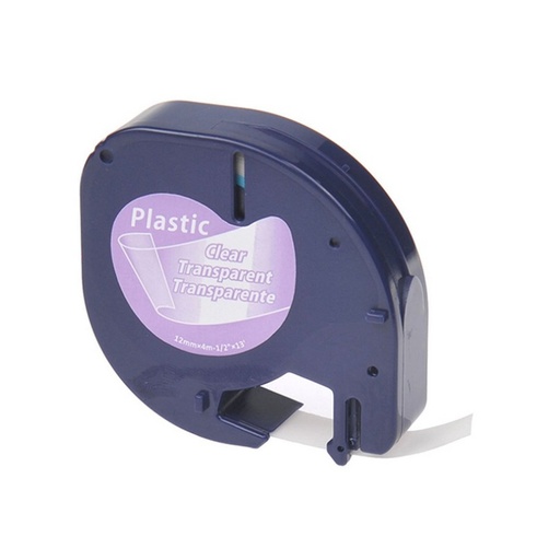 [CLT16952] CINTA PLÁSTICA COMPATIBLE DYMO LETRATAG CLT16952 12mm x 4m