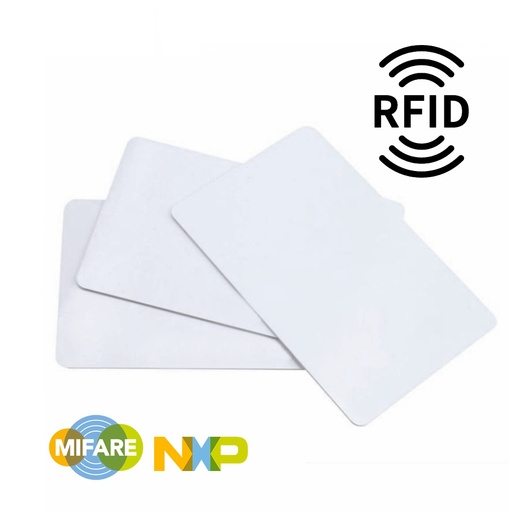 [MIFARE1K] TARJETA PVC RFID BLANCA NXP MIFARE CLASSIC 13.56 MHz 1Kb