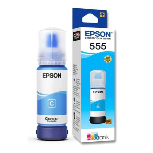 [T555220] TINTA EPSON T555220 CIAN PARA SISTEMA CONTINUO