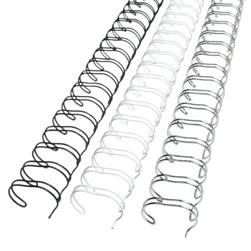 ESPIRAL DOBLE ALAMBRE 4,8mm (3/16" - PASO 3:1) - Pack x100
