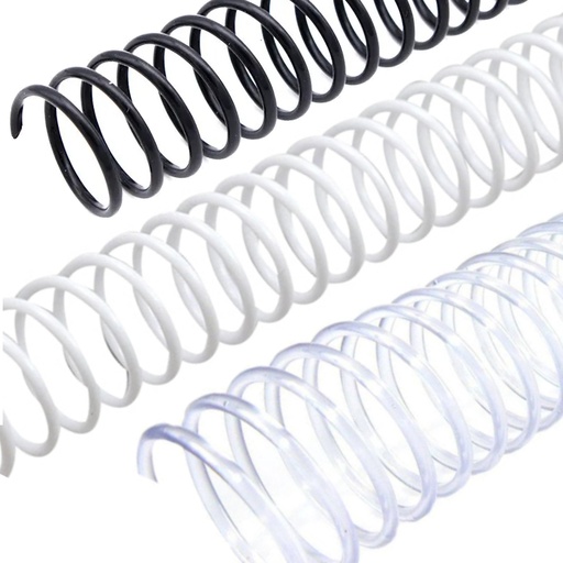 ESPIRAL PLÁSTICO 20mm - Pack x70
