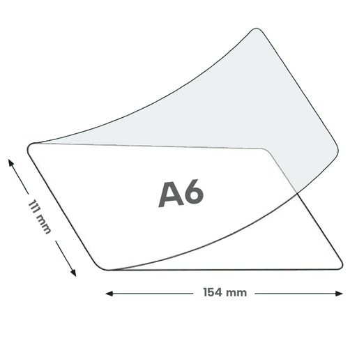 POUCH A6 111x154mm x100 unidades