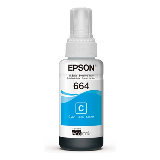 [T664220-AL] BOTELLA DE TINTA EPSON 664 CIAN